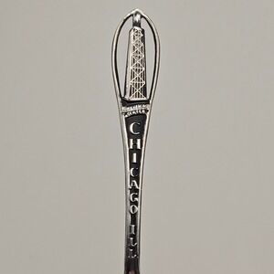 Enco Chicago John Hancock Center Souvenir Spoon Vintage Travel